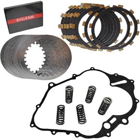 Clutch Kit Friction Plates & Cover Gasket Compatible for Yamaha Raptor 660 YFM660R 2001 2002 2003 2004 2005