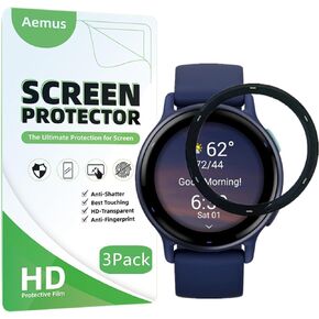 Screen Protector Compatible for Garmin Vivoactive 5 Smart Watch (3 Pack) Smart Watch 3D Full Coverage PMMA Protective Film