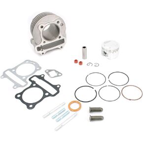 Glixal 52mm Big Bore Cylinder Kit Rebuild Kit GY6 49cc 50cc to 105cc 139QMB 139QMA Scooter Moped ATV Go-Kart