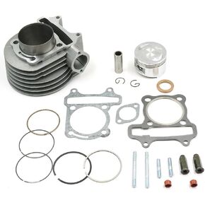 Glixal ATMT1-017 GY6 150cc 57.4mm Cylinder kit with Piston Kit 4 Stroke 152QMI 157QMJ TAOTAO JONWAY ZNEN Roketa ATV Moped Go-Kart