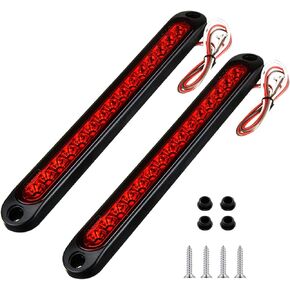 15 LED Trailer Brake Tail Light, LED Bar Stop Turn Tail Lights Waterproof Assembly Brake Strip Red Light for Marine Boats Golf Cart Offroad Truck RV UTV ATV