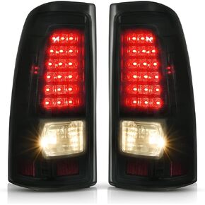مجموعة مصابيح خلفية LED AUTOSAVER88 متوافقة مع 1999-2006 Chevy Silverado 1500 2500/01-06 Silverado 3500/2007 Silverado Classic/GMC Sierra Classic / 99-02 GMC Sierra 1500 2500 الضوء الخلفي