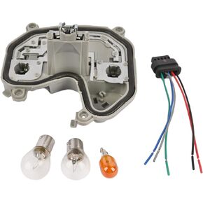 Tail Lamp Housing Rear Left Driver Tail Lamp Light Holder Bracket with Plug and Bulb Compatible with Jeep Renegade 2015-2023, 68270892AA