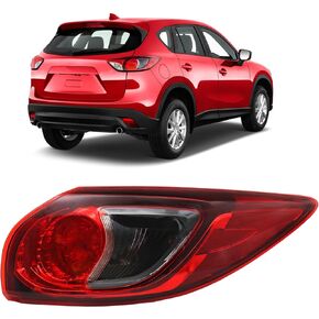 right outer Tail Light Fit for 2013-2016 Mazda CX-5, Halogen Tail Lamp Assembly Replacement (Right Passenger Side)