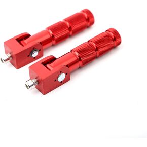 Black CNC Universal Motorcycle Bicycle Foot Pegs M8 Front Footrest Peg Footpeg For Mini Bike Parts Honda Grom MSX125 8mm Install Hole