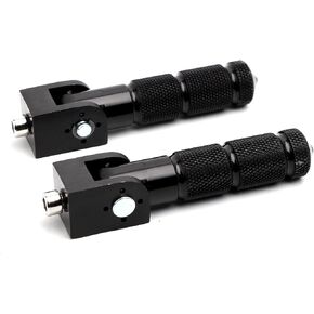 أسود CNC العالمي للدراجات النارية دراجة القدم أوتاد M8 الجبهة مسند القدمين الوتد Footpeg ل دراجة صغيرة أجزاء هوندا Grom MSX125 8 مللي متر تثبيت ثقب in Kuwait