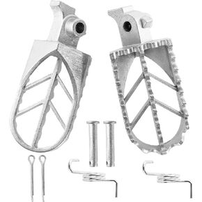 Foot Pegs Rest Footrest Footpegs for XR50 XR50R XR70 XR70R XR80 XR80R XR100 XR100R CRF50 CRF50F CRF70 CRF70F CRF80 KLX110 50cc 70cc 90cc 110cc 125cc Dirt Bike TaoTao Extreme Stainless Steel