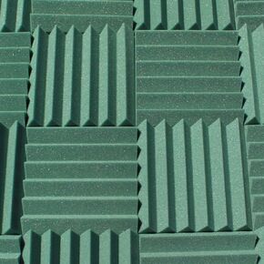 ألواح إسفنجية صوتية احترافية - بلاط على شكل إسفين مقاس 12 × 12 × 2 بوصة - 4 عبوات - رغوة استوديو لتخميد الصوت - رغوة عازلة للصوت للجدران والأسقف (لون الفحم)