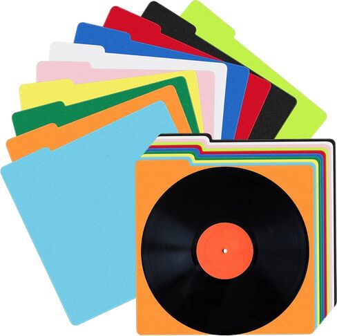30 Pcs Vinyl Record Dividers LP Record Dividers Plastic Album Record Dividers Bulk Multicolor Vinyl Separators with Tabs for 33 RPM, 13 x 13 Inches in Saudi Arabia