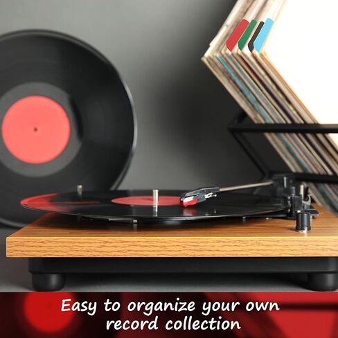 30 Pcs Vinyl Record Dividers LP Record Dividers Plastic Album Record Dividers Bulk Multicolor Vinyl Separators with Tabs for 33 RPM, 13 x 13 Inches in Saudi Arabia