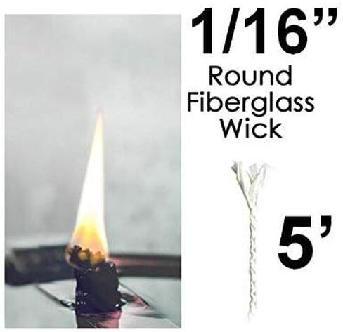 Please Watch My Videos Before Reading Reviews Thank You. 1/16" x 5' Feet Round Fiberglass Wicks Long Life Replacement Torch Wicks Kerosene Oil Lamp Lanterns Wine Bottle Candle (116) (1) in Kuwait