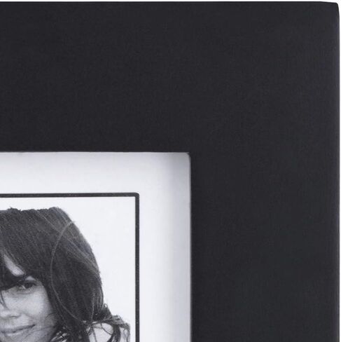 Malden Double 2x3 Picture Frame - Wide Real Wood Molding, Real Glass - Black in Saudi Arabia