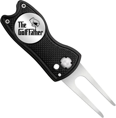 Pishavi The GolfFather أداة إصلاح ديفت الجولف المضحكة، علامة كرة الجولف للأب، ملحقات الجولف للرجال، هدايا الجولف لزوج الأب الجد، هدايا التقاعد لمحبي الجولف وزملاء العمل in Kuwait