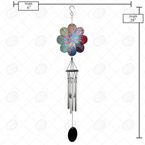 استوديوهات السجادة الحمراء، رنين، طوطم قوس قزح معدني مقاس 28 بوصة in Kuwait