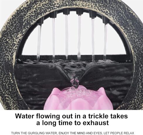 نافورة مياه لديكور سطح المكتب، نافورة مياه داخلية تعمل بالبطارية للاسترخاء فينغ شوي زن لتزيين المكتب المنزلي in Kuwait