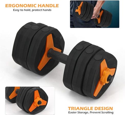 مجموعة دمبل الأوزان الحيوية، مجموعة دمبل قابلة للتعديل تصل إلى 40 59 90 رطلاً، مجموعة أوزان للتمرين المنزلي مع موصل، مجموعة أوزان منزلية غير دوارة، مثلث، خليط أسمنتي in Kuwait