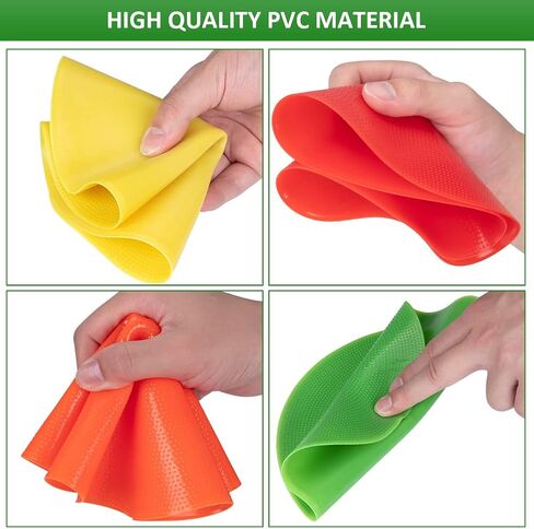 علامات بقعة للأطفال 10 قطع 9 بوصة غير قابلة للانزلاق PVC خفة الحركة بقع بولي مسطحة مخاريط أرضية نقاط أرضية حصيرة لصالة الألعاب الرياضية وكرة القدم وكرة السلة والتدريب الرياضي وأنشطة الفصول الدراسية في مرحلة ما قبل المدرسة in Kuwait