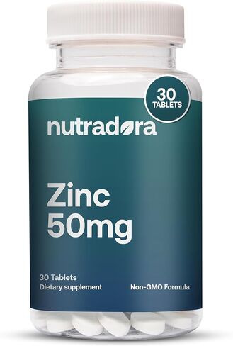 مكملات الزنك للرجال والنساء - مكملات الزنك 50 ملغ تدعم الجهاز المناعي، والبشرة الصحية، وتحسن الرؤية ومضادات الأكسدة، تركيبة غير معدلة وراثيًا، تم تركيبها في الولايات المتحدة الأمريكية، 30 قرصًا in Kuwait