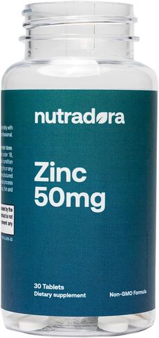 مكملات الزنك للرجال والنساء - مكملات الزنك 50 ملغ تدعم الجهاز المناعي، والبشرة الصحية، وتحسن الرؤية ومضادات الأكسدة، تركيبة غير معدلة وراثيًا، تم تركيبها في الولايات المتحدة الأمريكية، 30 قرصًا in Kuwait