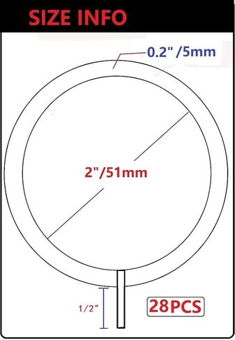 Curtain Ring Metal 28-Pcs 2.0 inch Inner Diameter with Flat Eyelet fit up 1.5 inch Rod (Antique Brass,28) in Kuwait