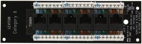 Leviton 47611-C6 CAT6 EXPANS BOARD TIA A/B WIRING 6PORT in Saudi Arabia