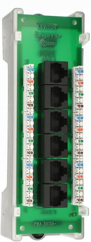 Leviton 47611-C6 CAT6 EXPANS BOARD TIA A/B WIRING 6PORT in Saudi Arabia