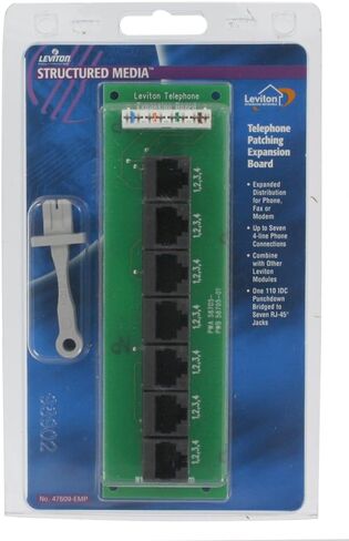 Leviton 47611-C6 CAT6 EXPANS BOARD TIA A/B WIRING 6PORT in Saudi Arabia