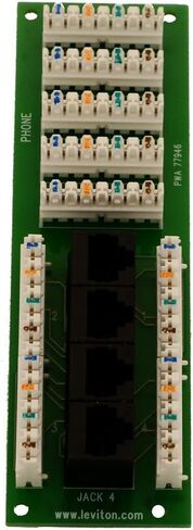 Leviton 47611-C6 CAT6 EXPANS BOARD TIA A/B WIRING 6PORT in Saudi Arabia