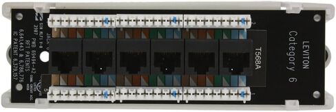 Leviton 47611-C6 CAT6 EXPANS BOARD TIA A/B WIRING 6PORT in Saudi Arabia