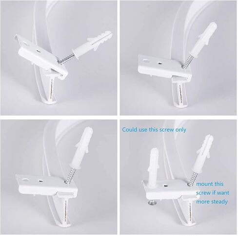 Accessories Kit for Flexible Bendable Curved Ceiling/Side Wall Curtain Track Hardware Set (10Pcs Roller Hooks) in Saudi Arabia