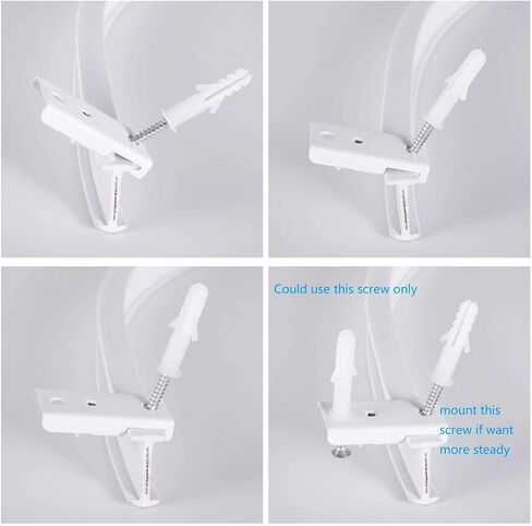 Accessories Kit for Flexible Bendable Curved Ceiling/Side Wall Curtain Track Hardware Set (10Pcs Roller Hooks) in Saudi Arabia