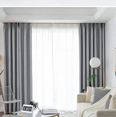 Anndason دعامة قضيب ستارة شديدة التحمل، حامل قضيب مزدوج قابل للتعديل 3/4 و5/8 بوصة (مجموعة من 4، فضي) in Kuwait