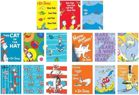 Raymond Geddes 70416 Dr. Seuss Dr. Seuss Assorted Tab Bookmarks for Kids (Pack of 48) in Kuwait