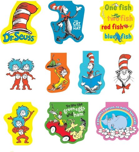 Raymond Geddes 70416 Dr. Seuss Dr. Seuss Assorted Tab Bookmarks for Kids (Pack of 48) in Kuwait