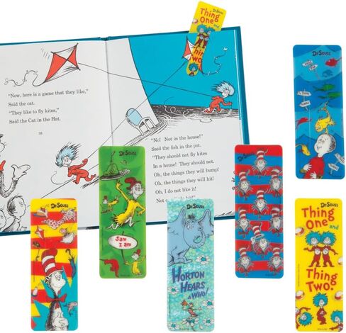 Raymond Geddes 70416 Dr. Seuss Dr. Seuss Assorted Tab Bookmarks for Kids (Pack of 48) in Kuwait