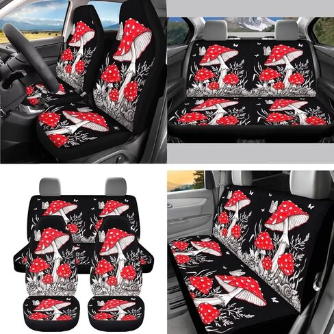 BIGCARJOB Set of 12 Pack African Ethnic Tribe Car Accessories,Car Seat Covers Back Seat Protector,Steering Wheel Cover, Armrest Cover, Seat Belt Pads Cover, Shift Knob Cover Handbrake Cover,Coasters in Kuwait