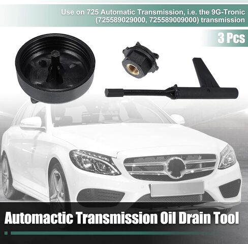 مجموعة محول أداة تعبئة زيت ناقل الحركة 3 قطع من X AUTOHAUX لسيارة Mercedes Benz 2015 & UP 725 علبة التروس 9 سرعات تغيير زيت ناقل الحركة أداة حشو زيت ناقل الحركة لـ 9G-Tronic 725589029000 ناقل الحركة التلقائي in Kuwait
