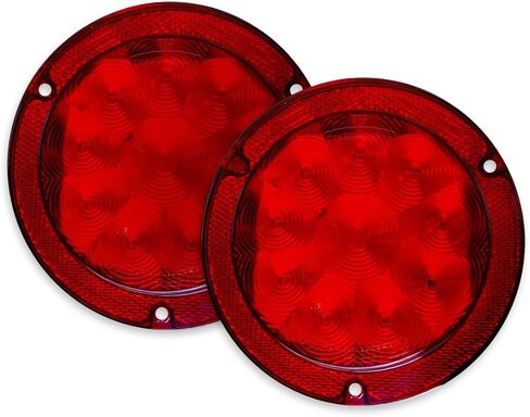 Trailer LED Tail Light for RV Camper Truck Rear Brake Stop Turn Signal Light Red Lighting 5.4inch 4.1W in Saudi Arabia