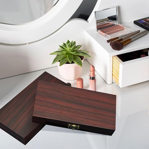 2pcs Wooden Currency Tray Single Compartment Cash Organizer Money Storage Box with Lockable Cover Money Organizer for Cash Moneyboxes Currency Holder Cash Organizer in Saudi Arabia