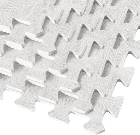 بلاط إسفنجي مطبوع بسمك 3/8 بوصة من Forest Floor Farmhouse، سجادات أرضية إسفنجية متشابكة من الخشب الفاخر، أرضيات مضادة للتعب - حل أرضيات أنيق in Kuwait