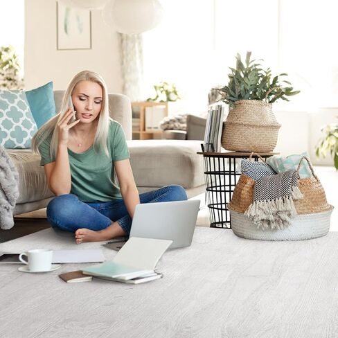 بلاط إسفنجي مطبوع بسمك 3/8 بوصة من Forest Floor Farmhouse، سجادات أرضية إسفنجية متشابكة من الخشب الفاخر، أرضيات مضادة للتعب - حل أرضيات أنيق in Kuwait