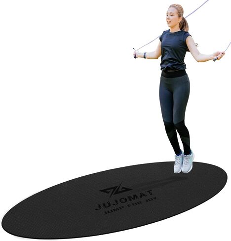 حصيرة حبل القفز الكبيرة مقاس 63 بوصة × 31 بوصة، حصيرة تمرين غير قابلة للانزلاق لحبل القفز في الهواء الطلق في الأماكن المغلقة، وسادة حبل القفز الممتصة للصدمات للحبل المتقاطع، حصيرة اندماج حبل القفز البيضاوية للخرسانة في صالة الألعاب الرياضية المنزلية in Kuwait