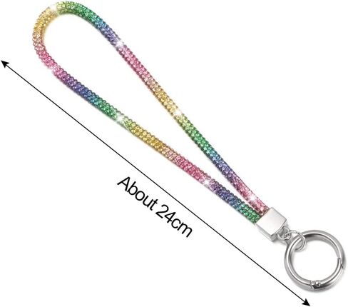 4 Pcs Rhinestone Phone Lanyard,Glitter Bling Cord Lanyard, Bright Wrist Straps for ID Card Keys Cellphones in Saudi Arabia