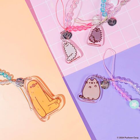 iFace Pusheen the Cat Beaded Wristlet Universal Charm Strap - Wrist Strap for Cell Phone Camera Keys AirPods in Kuwait