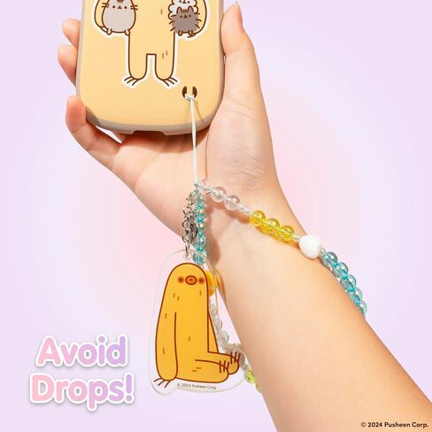 iFace Pusheen the Cat Beaded Wristlet Universal Charm Strap - Wrist Strap for Cell Phone Camera Keys AirPods in Kuwait