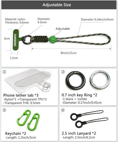 Cell Phone Lanyard Wrist Strap,Key Lanyard for Women,Phone Bracelet Strap,Phone Charms Strap,Camera Wrist Strap,Short Wrist Lanyard for Keys,Keychain Lanyard,Lanyards for Keys (Purple Blue) in Saudi Arabia