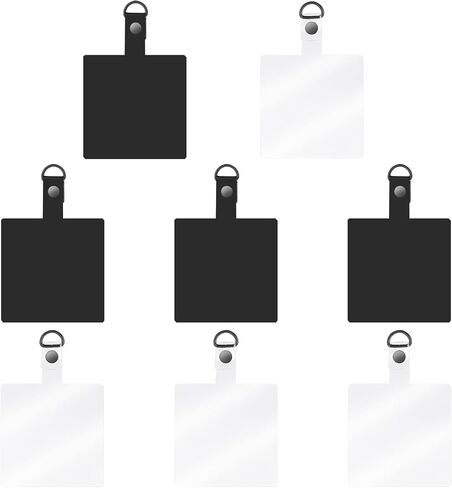 Phone Tether Pads, 4pcs D-Ring Mobile Phone Lanyards Tabs, Phone Chain Patches Universal Mobile Phone Pads, PVC in Saudi Arabia