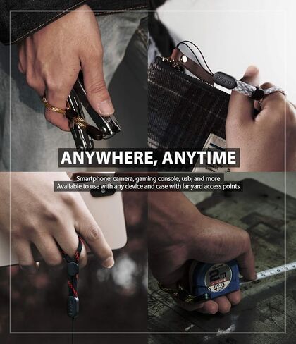 Ringke Lanyard Finger Strap (4 Pack) Compatible with Cellphone, Phone Cases, Keys, Cameras, and More in Saudi Arabia