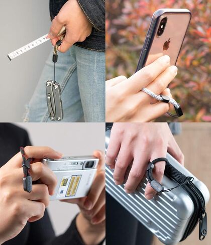 Ringke Lanyard Finger Strap (4 Pack) Compatible with Cellphone, Phone Cases, Keys, Cameras, and More in Saudi Arabia