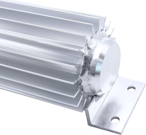 Universal 12" Dual Pass Finned Transmission Cooler trans for C4 C6 700R4 4L60E 727 Aluminum in Saudi Arabia